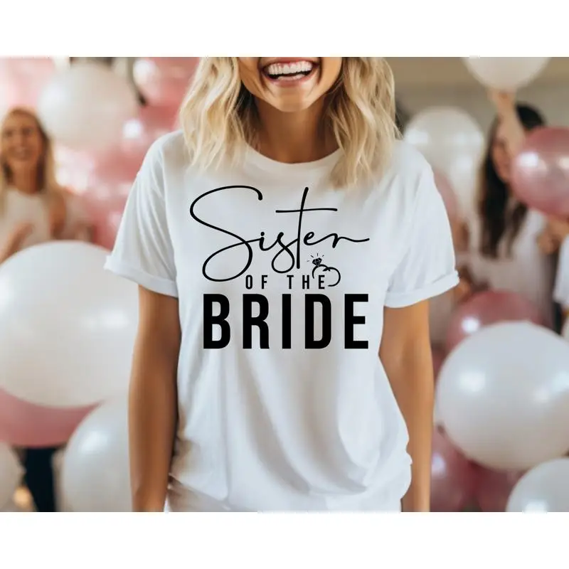 Sister Of The Bride Bachelorette Party T Shirt Bridal Bridesmaid To Be Wedding Bachelor Retro Bach
Sister Of The Bride Bachelorette Party T Shirt Bridal Bridesmaid To Be Wedding Bachelor Retro Bach