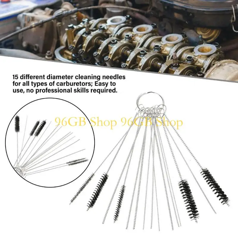 96GB 15Pieces Carburetor Cleaning Needle Kits Dirt Ejector Tool Brush For Car And Motorcycle, Stainless Steel Precisions Tool
96GB 15Pieces Carburetor Cleaning Needle Kits Dirt Ejector Tool Brush For Car And Motorcycle, Stainless Steel Precisions Tool