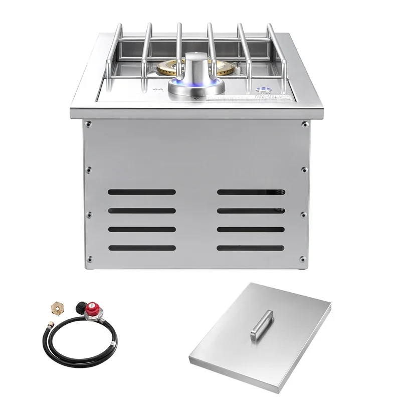 17,000 BTU Outdoor Grilling Side Burner for Propane and Natural Gas
17,000 BTU Outdoor Grilling Side Burner for Propane and Natural Gas