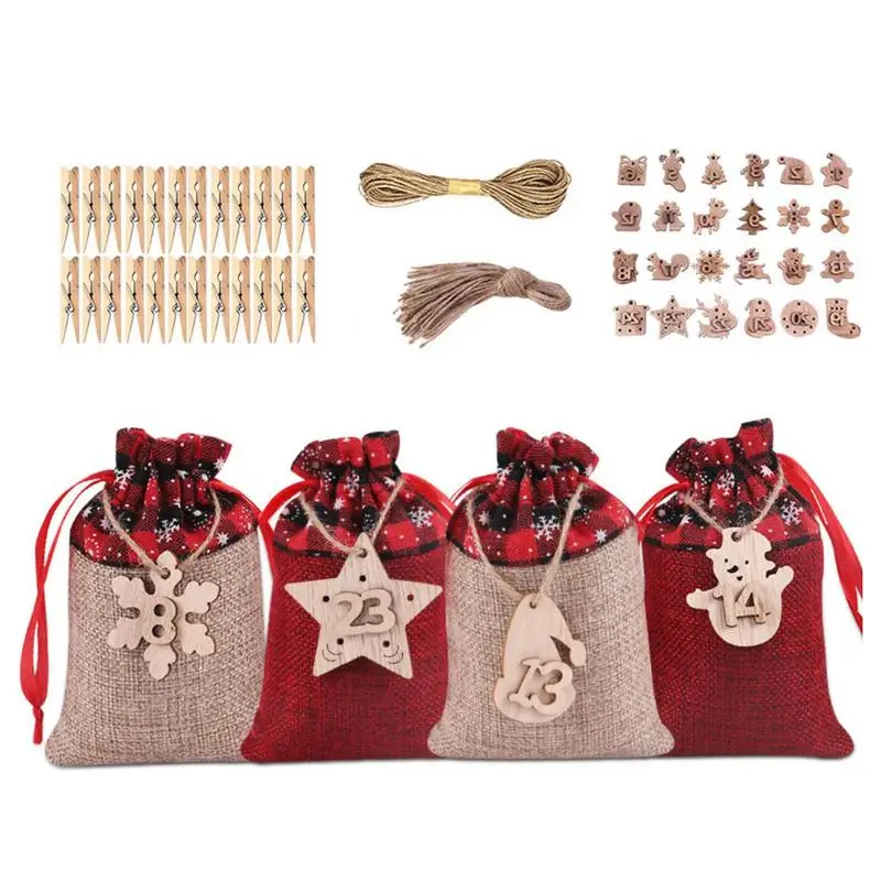 Burlap Gift Bags 1 Set Christmas Advent Calendar Bags Linen Drawstring Bag 24 Days Advent Countdown Treat Bag Decorations
Burlap Gift Bags 1 Set Christmas Advent Calendar Bags Linen Drawstring Bag 24 Days Advent Countdown Treat Bag Decorations