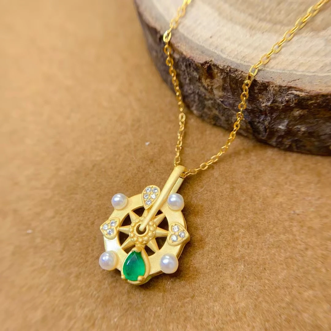 Natural Colombian Emerald Women's Pendant S925 Silver Electroplating Process Inlaid Nearly Full Clarity Fine Gem Support Testing
Natural Colombian Emerald Women's Pendant S925 Silver Electroplating Process Inlaid Nearly Full Clarity Fine Gem Support Testing