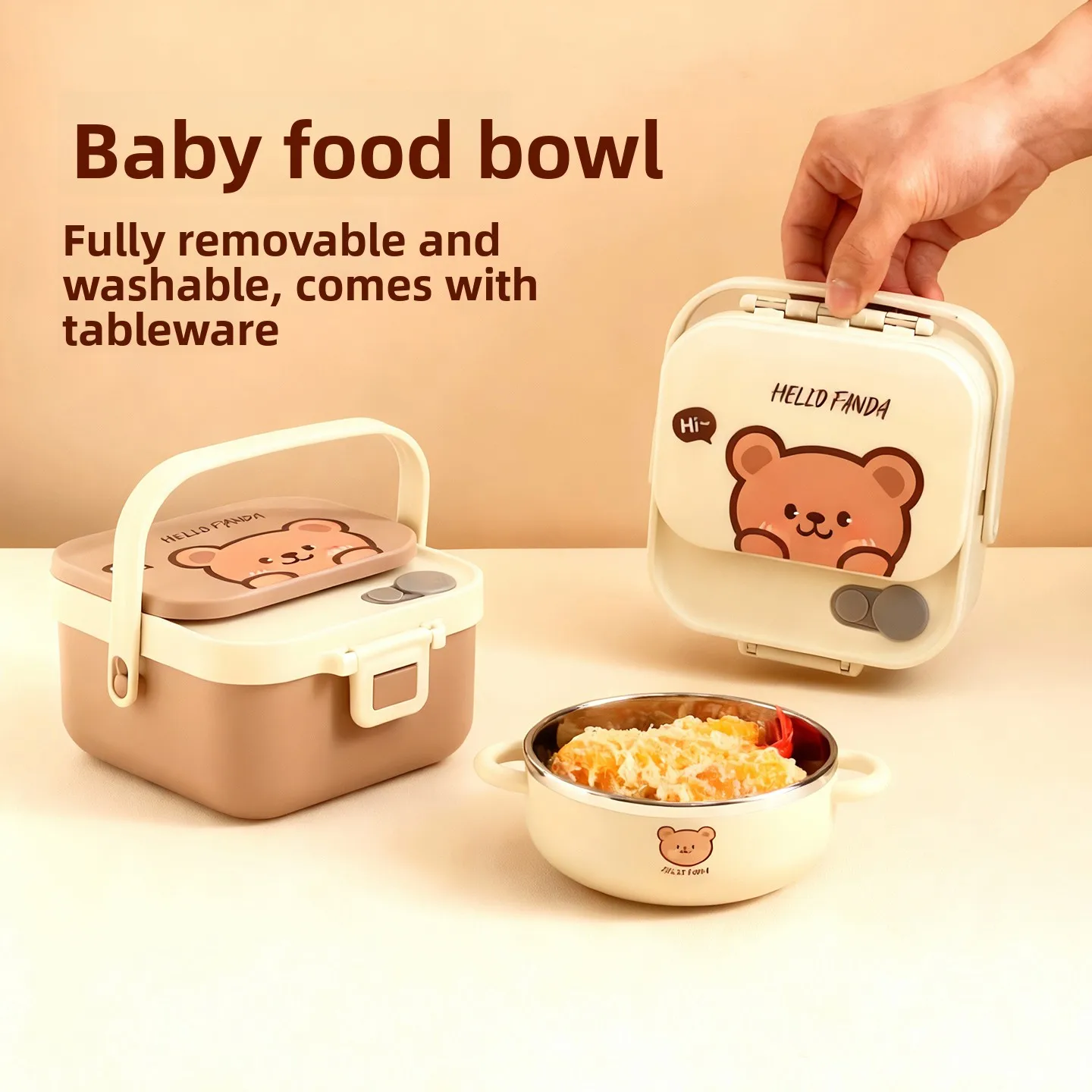 Portable Children's Bowl with Lid Fruit Preservation Box Baby Supplementary Food Refrigerator Storage Microwave Steaming
Portable Children's Bowl with Lid Fruit Preservation Box Baby Supplementary Food Refrigerator Storage Microwave Steaming