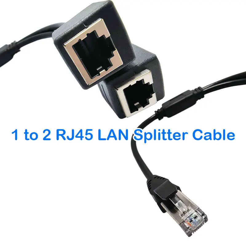 1 to 2 RJ45 LAN Splitter Cable Male to Female Socket Port Ethernet Network Transmission Cat5e Cat5 Cat6 Easy Adapter Y Wire
1 to 2 RJ45 LAN Splitter Cable Male to Female Socket Port Ethernet Network Transmission Cat5e Cat5 Cat6 Easy Adapter Y Wire