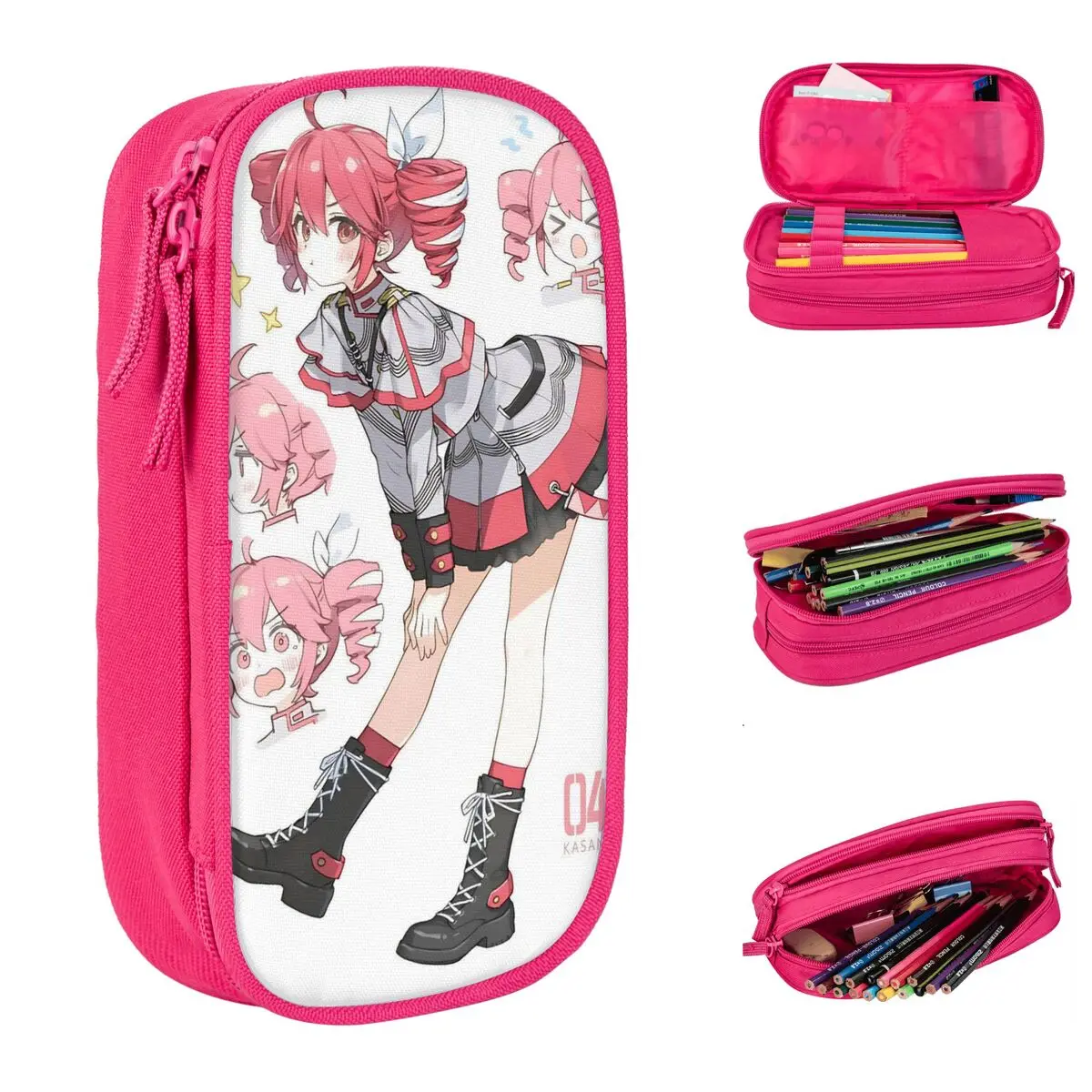 Singer Kasane Teto Anime Pencil Case Pencilcases Pen Holder for Girls Boys Large Storage Bag Students School Gifts Stationery
Singer Kasane Teto Anime Pencil Case Pencilcases Pen Holder for Girls Boys Large Storage Bag Students School Gifts Stationery