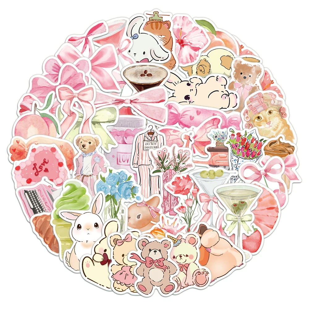 10/30/50pcs INS Style Aesthetic Pink Bear Bowknot Stickers Cute Graffiti Decals for Motorcycle Phone Cartoon Decoration Sticker
10/30/50pcs INS Style Aesthetic Pink Bear Bowknot Stickers Cute Graffiti Decals for Motorcycle Phone Cartoon Decoration Sticker
