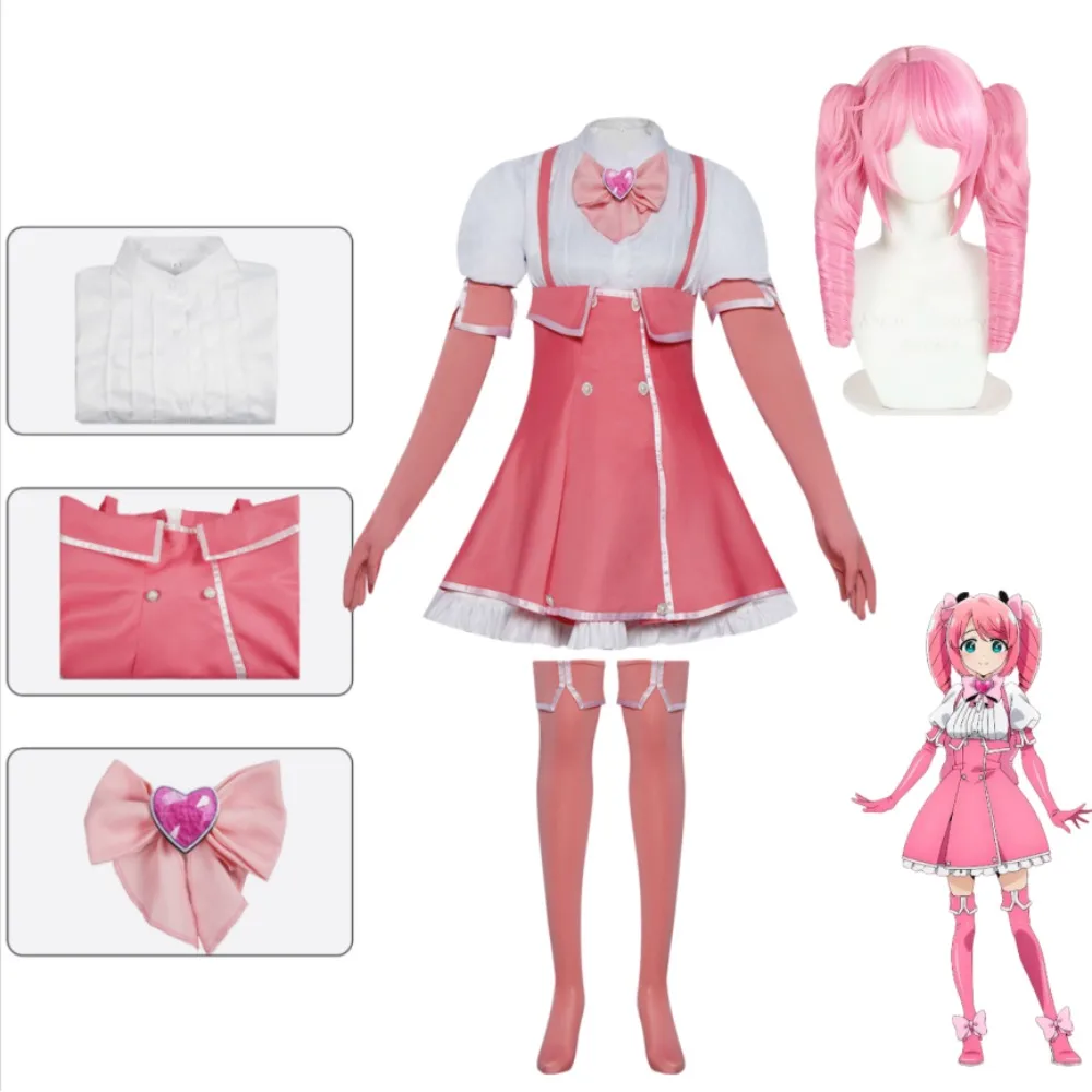 Gushing Over Magical Girls Haruka Sayo Cosplay Pink Dress Full Set Accessories Adult Women Halloween Comic Con Carnival Outfit
Gushing Over Magical Girls Haruka Sayo Cosplay Pink Dress Full Set Accessories Adult Women Halloween Comic Con Carnival Outfit