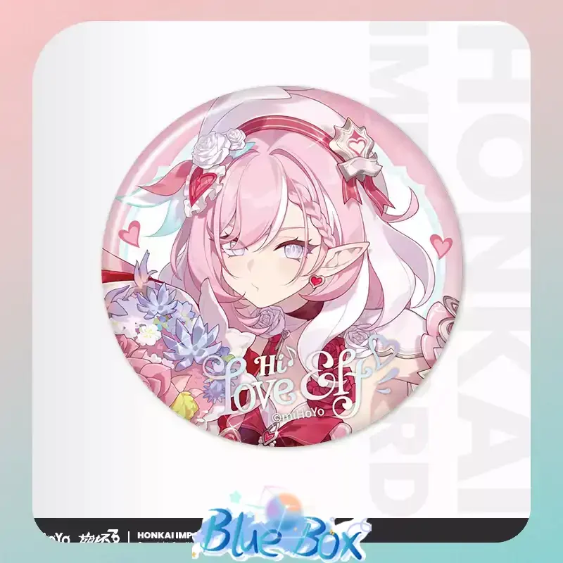 miHoYo Official Honkai Impact 3rd Love Squared Series Tinplate Pin Badge Elysia Hi Love Elf Character Peripherals Gift Pre-order
miHoYo Official Honkai Impact 3rd Love Squared Series Tinplate Pin Badge Elysia Hi Love Elf Character Peripherals Gift Pre-order