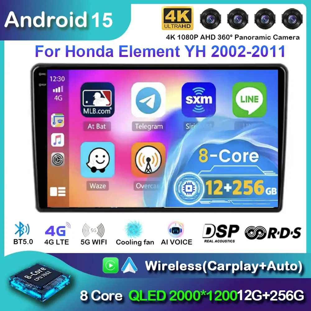 Android15 Автомобильный радиоприемник для Honda Element YH 2002-2011 Мультимедийный видеоплеер Carplay FM GPS Навигация WIFI 4G Авторадио
Android15 Автомобильный радиоприемник для Honda Element YH 2002-2011 Мультимедийный видеоплеер Carplay FM GPS Навигация WIFI 4G Авторадио