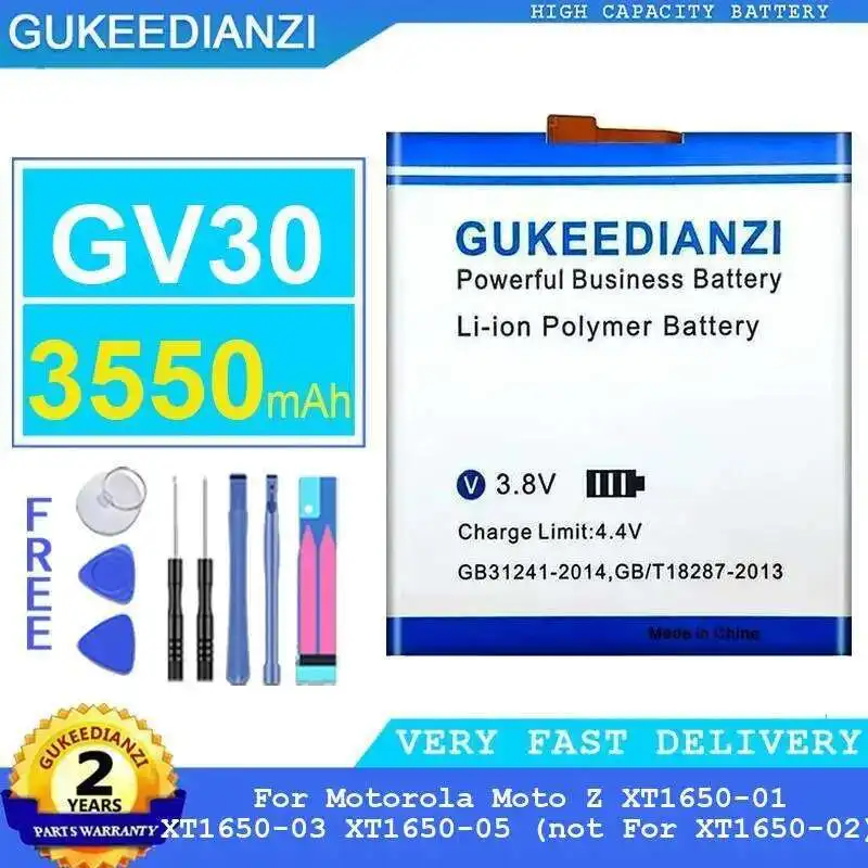 3550Mah GV30 Lightweight For Motorola Moto Z XT1650-01 XT1650-03 XT1650-05 Not XT1650-02 High Capacity Mobile Phone Battery
3550Mah GV30 Lightweight For Motorola Moto Z XT1650-01 XT1650-03 XT1650-05 Not XT1650-02 High Capacity Mobile Phone Battery