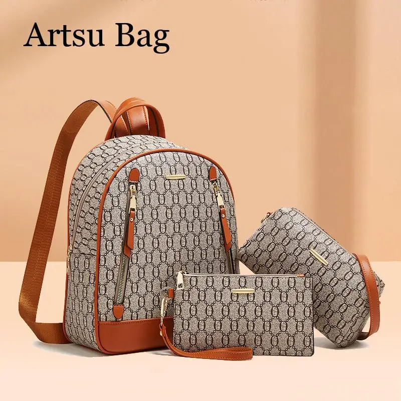 New Fashion Backpack Women Bag Large Capacity 3Pcs/set Composite Bag Luxury Design Shoulder Handheld Bag for Female Travel
New Fashion Backpack Women Bag Large Capacity 3Pcs/set Composite Bag Luxury Design Shoulder Handheld Bag for Female Travel
