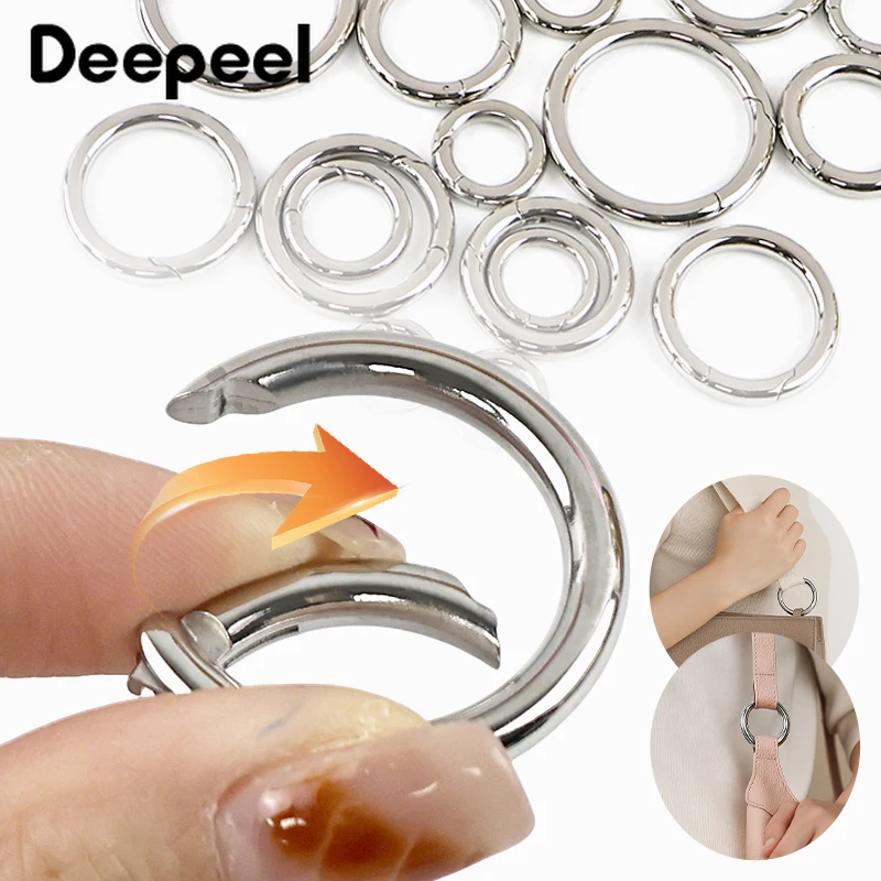 10Pcs 10-35mm Stainless SteelKeychain Carabiner Clips Metal Buckles Snap Hook Openable Spring O Ring Clasp DIY Bag Accessories
10Pcs 10-35mm Stainless SteelKeychain Carabiner Clips Metal Buckles Snap Hook Openable Spring O Ring Clasp DIY Bag Accessories