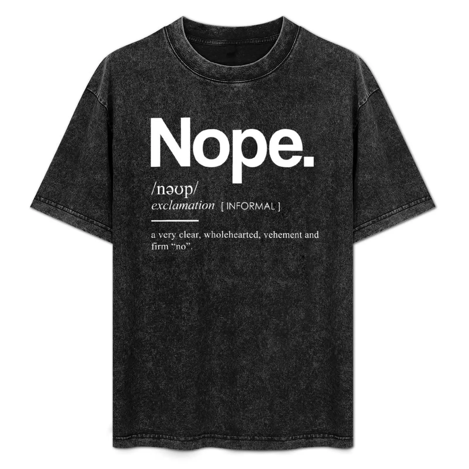 Nope Funny Definition 3 - Funny Dictionary Meaning - Minimal, Modern Typography Print T-Shirt Plus Size Lightweight Tee Shirt
Nope Funny Definition 3 - Funny Dictionary Meaning - Minimal, Modern Typography Print T-Shirt Plus Size Lightweight Tee Shirt
