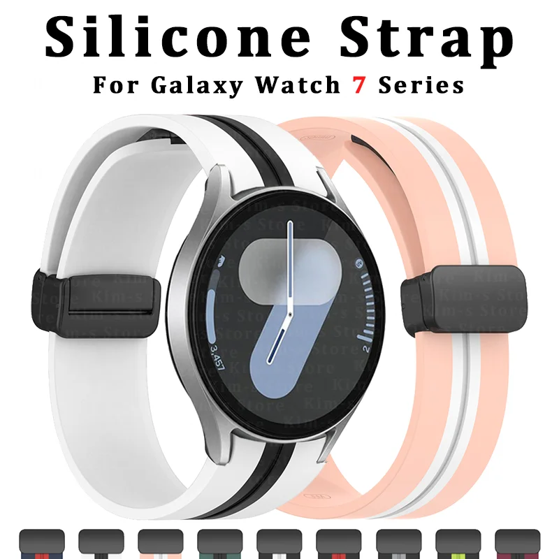 Magnetic Strap For Samsung Galaxy watch 6 Cassic 43mm 47mm 5 Pro 45mm 4 7 40MM 44MM 7 FE Silicone Watch6 Replacement Bracelet
Magnetic Strap For Samsung Galaxy watch 6 Cassic 43mm 47mm 5 Pro 45mm 4 7 40MM 44MM 7 FE Silicone Watch6 Replacement Bracelet