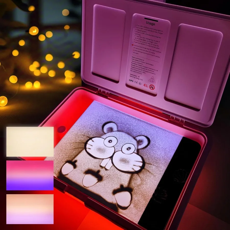 18 Light Table for Sand Painting Light Box Light Up Sand Tray Sensory Light Table with Lid 3 Color Modes 10 Levels Adjustable B
18 Light Table for Sand Painting Light Box Light Up Sand Tray Sensory Light Table with Lid 3 Color Modes 10 Levels Adjustable B