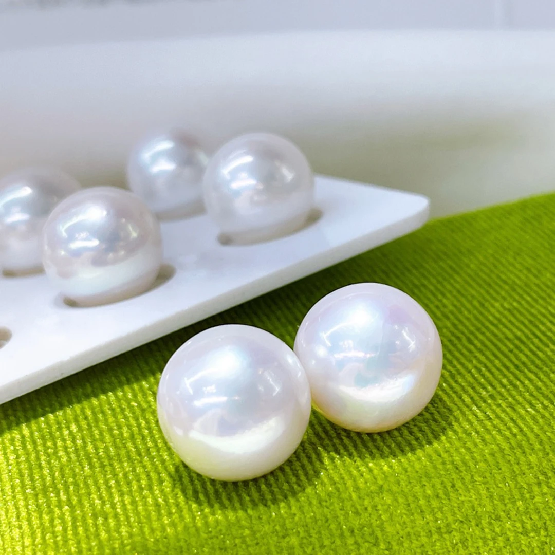 11-12mm Freshwater Pearl Pair Beads Perfect Round Natural Loose Pearls Cold White Pink White for Big Stud Earrings DIY Making
11-12mm Freshwater Pearl Pair Beads Perfect Round Natural Loose Pearls Cold White Pink White for Big Stud Earrings DIY Making