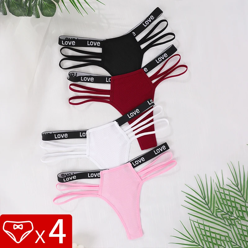 4 шт./упак., однотонные женские стринги с низкой талией, нижнее белье, дышащее удобное сексуальное женское белье, элегантные женские стринги, трусики с буквенным ремешком
4 шт./упак., однотонные женские стринги с низкой талией, нижнее белье, дышащее удобное сексуальное женское белье, элегантные женские стринги, трусики с буквенным ремешком