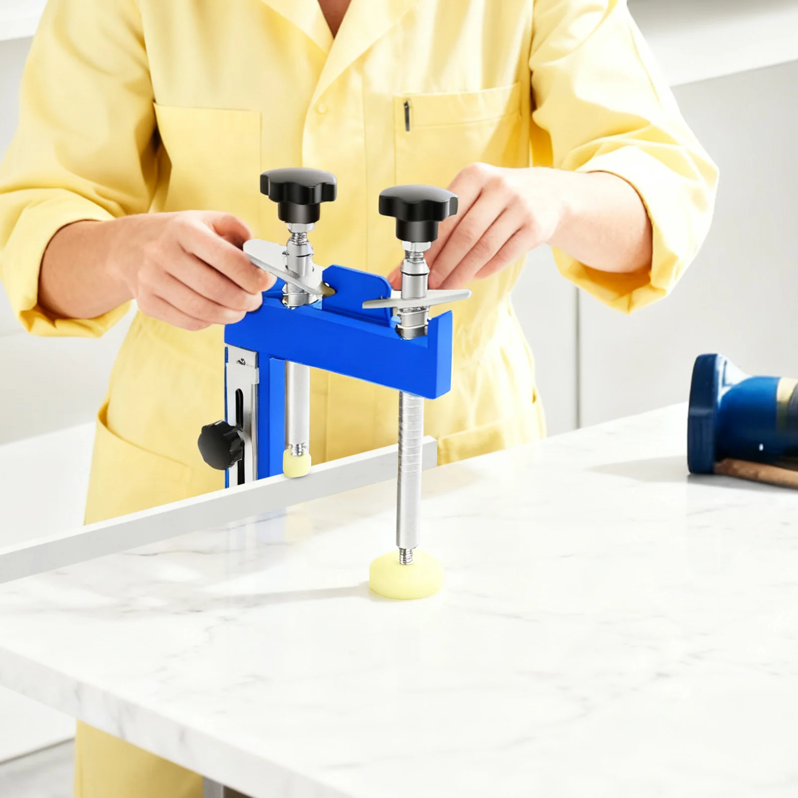 45 Degree Max.13cm Joint Clamps for Bench Top Counter Top Granite Marble Stone Mitre Clamp Handware 32x20cm Convenient & Durable
45 Degree Max.13cm Joint Clamps for Bench Top Counter Top Granite Marble Stone Mitre Clamp Handware 32x20cm Convenient & Durable