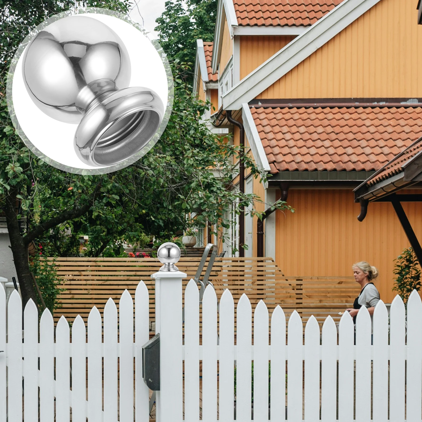 Metal Column Cap Decorative Fence Balls 201 Stainless Steel Garden Ornaments Fence Finials Covers Replacement Toppers Post Tops
Metal Column Cap Decorative Fence Balls 201 Stainless Steel Garden Ornaments Fence Finials Covers Replacement Toppers Post Tops