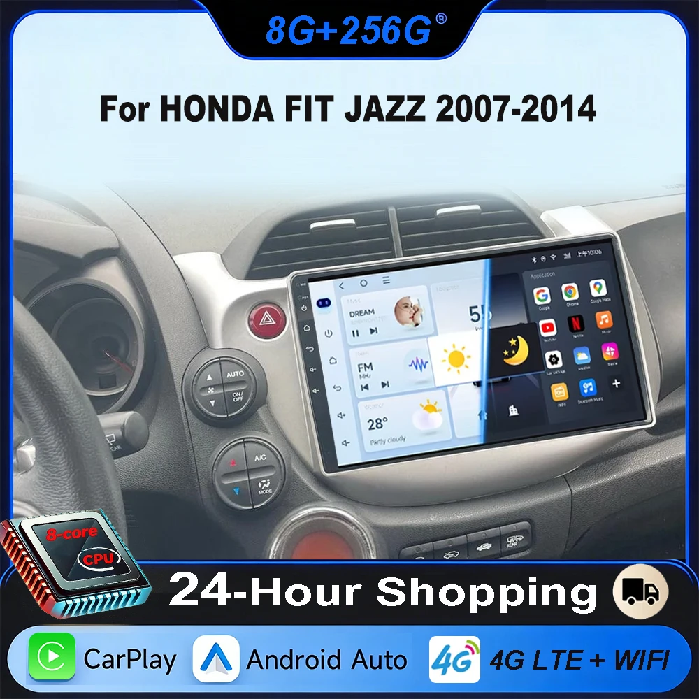 Car Radio For HONDA FIT JAZZ 2007-2012 2013 2014 Carplay Android Auto Player GPS Navigation WiFi Autoradio dps
Car Radio For HONDA FIT JAZZ 2007-2012 2013 2014 Carplay Android Auto Player GPS Navigation WiFi Autoradio dps