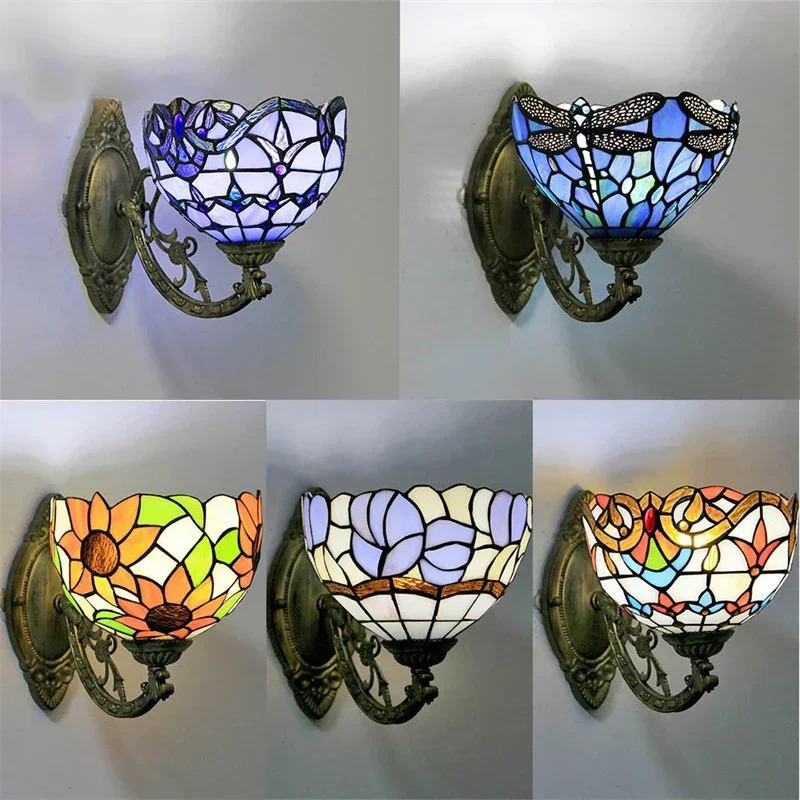 VIOLET Tiffany Vintage Wall Lamp LED Creative Color Glass Sconce Light for Home Living Room Bedroom Bedside Decor
VIOLET Tiffany Vintage Wall Lamp LED Creative Color Glass Sconce Light for Home Living Room Bedroom Bedside Decor
