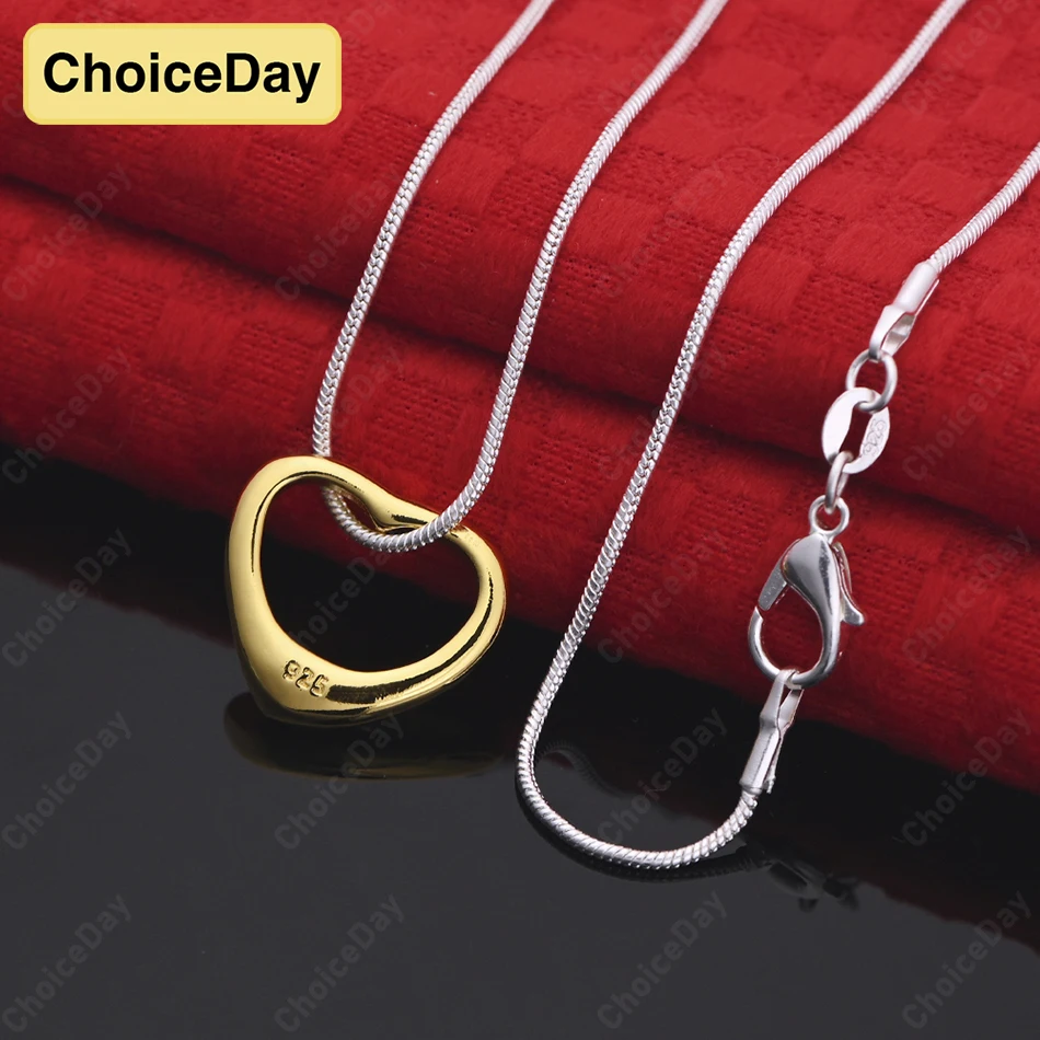 ChoiceDay 925 Sterling Silver Exquisite Heart Shaped Necklace Women's Jewelry Party Accessories Gift Wedding
ChoiceDay 925 Sterling Silver Exquisite Heart Shaped Necklace Women's Jewelry Party Accessories Gift Wedding