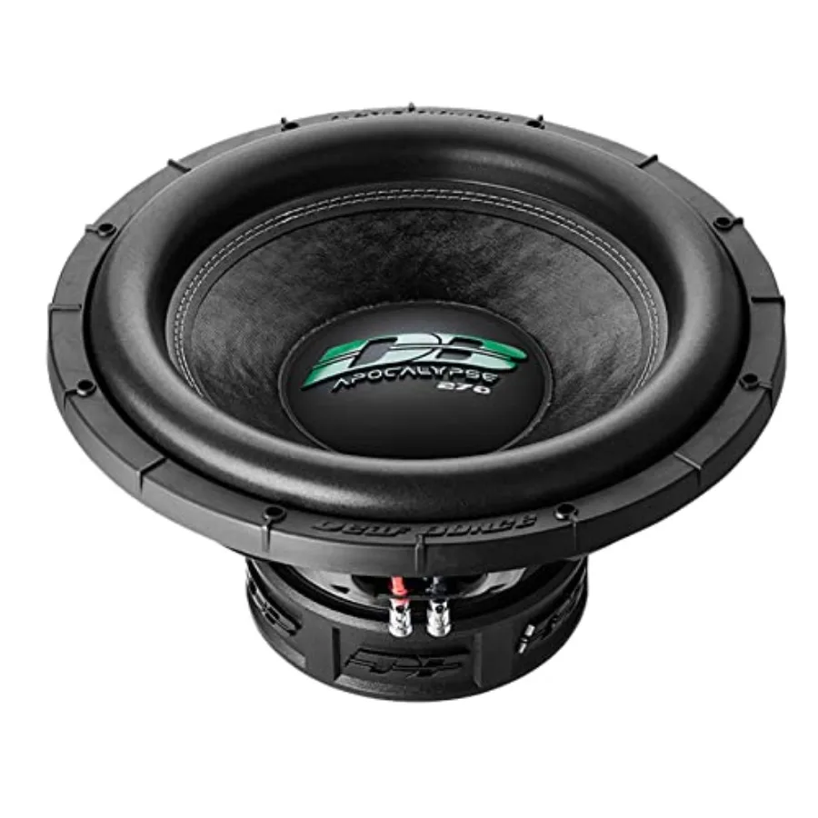 Apocalypse 15 3000 Watt DVC 2 Ohm Subwoofer DB-SA275-D2 for car audio, polypropylene cone, black, high power handling and deep
Apocalypse 15 3000 Watt DVC 2 Ohm Subwoofer DB-SA275-D2 for car audio, polypropylene cone, black, high power handling and deep