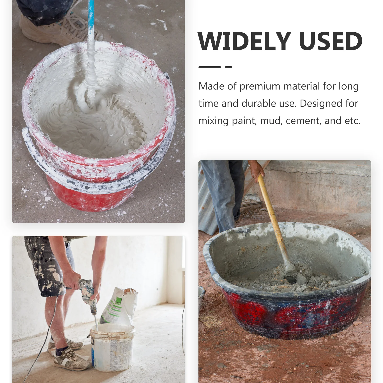 Carbon Steel Cement Mixer Electric Drill Stirring Rods Mud Blender Durable Replacement For Paint Epoxy Gypsum Professional Use
Carbon Steel Cement Mixer Electric Drill Stirring Rods Mud Blender Durable Replacement For Paint Epoxy Gypsum Professional Use