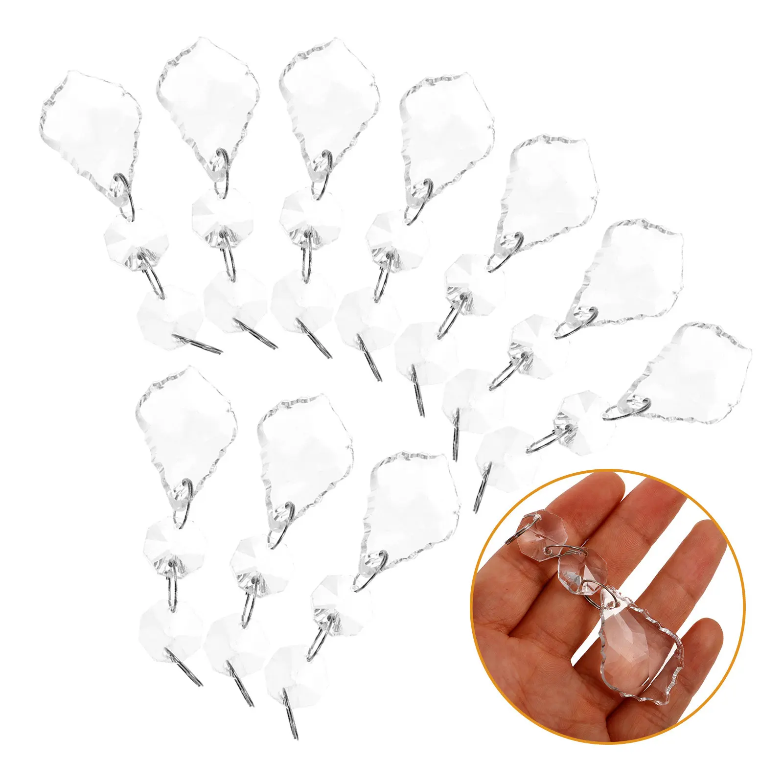 10Pcs Octagonal Crystal Glass Lamp Pendant Replacement for Ceiling Light Decoration Home Wedding Party Valentine Anniversary
10Pcs Octagonal Crystal Glass Lamp Pendant Replacement for Ceiling Light Decoration Home Wedding Party Valentine Anniversary
