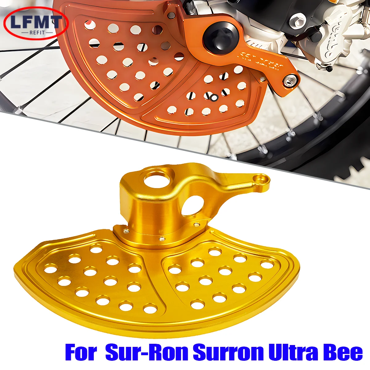 Motorcycle CNC Brake Disc Protection Cover For SURRON Sur-ron Ultra Bee Front Wheel Electric Off-road Motorcycle Accessories
Motorcycle CNC Brake Disc Protection Cover For SURRON Sur-ron Ultra Bee Front Wheel Electric Off-road Motorcycle Accessories
