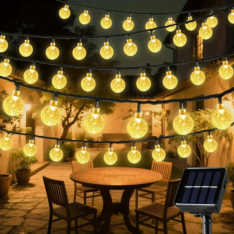 Уличная светодиодная гирлянда на солнечных батареях, хрустальные шары, фестонные огни, садовая гирлянда для свадьбы, Рамадана, Дня святого Валентина
Уличная светодиодная гирлянда на солнечных батареях, хрустальные шары, фестонные огни, садовая гирлянда для свадьбы, Рамадана, Дня святого Валентина