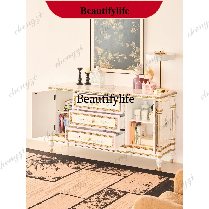 YL High-end entrance cabinet, living room dining side decorative cabinet, American solid wood storage, painted chest cabinet
YL High-end entrance cabinet, living room dining side decorative cabinet, American solid wood storage, painted chest cabinet