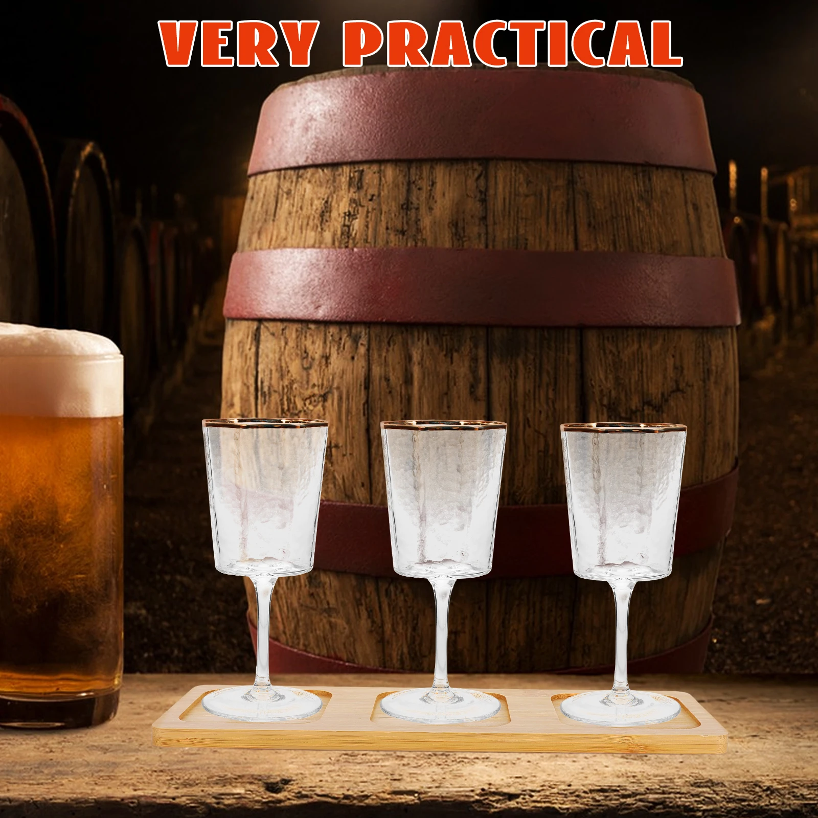 Beer Flight Board Bamboo 3-Slot Drink Holder For Craft Beer Wine Party Serving Tray Antislip Wooden Cup Rack
Beer Flight Board Bamboo 3-Slot Drink Holder For Craft Beer Wine Party Serving Tray Antislip Wooden Cup Rack