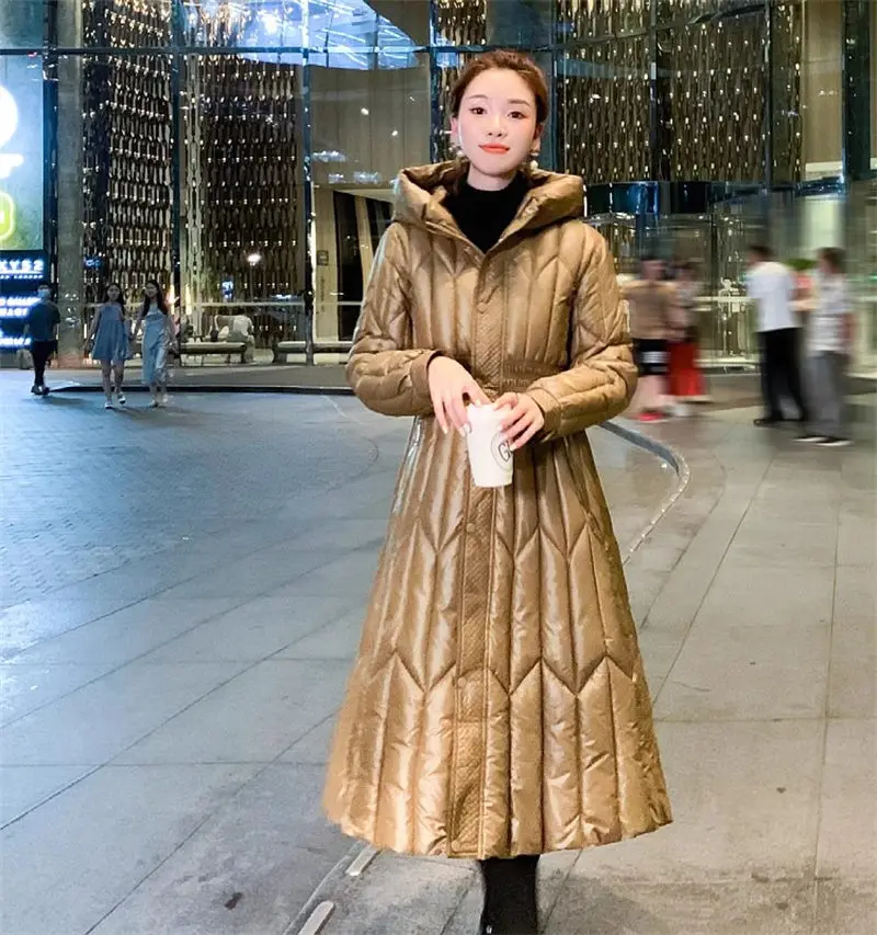 Cotton Padded Jacket Women Slim Fit Fashionable Stylish Hooded Elastic Waistband High-End Winter Elegant Down Jacket Dress Z4422
Cotton Padded Jacket Women Slim Fit Fashionable Stylish Hooded Elastic Waistband High-End Winter Elegant Down Jacket Dress Z4422