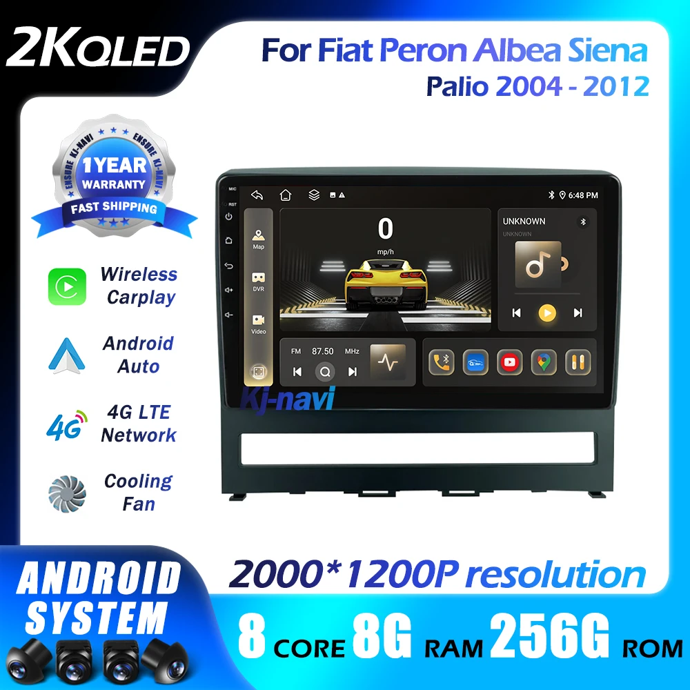 Car Radio Android 14 For Fiat PERLA Albea Siena Palio 2004 - 2012 Multimedia stereo player Carplay Android Auto 4G BT 5GWifi GPS
Car Radio Android 14 For Fiat PERLA Albea Siena Palio 2004 - 2012 Multimedia stereo player Carplay Android Auto 4G BT 5GWifi GPS