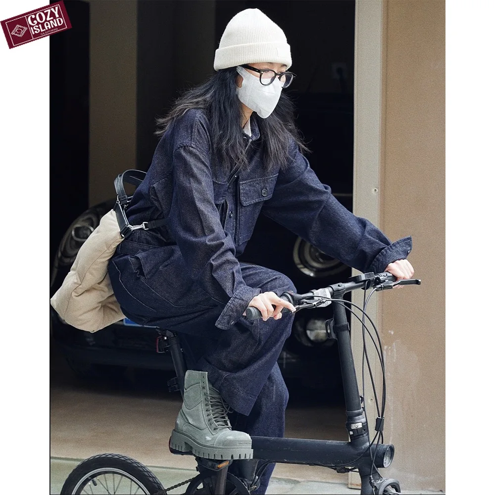 Spring Denim Cargo Pants Jumpsuits Fashion Women Wide-leg Retro Tie Lady One Piece Outfit Rompers Street Loose Silhouette Casual
Spring Denim Cargo Pants Jumpsuits Fashion Women Wide-leg Retro Tie Lady One Piece Outfit Rompers Street Loose Silhouette Casual