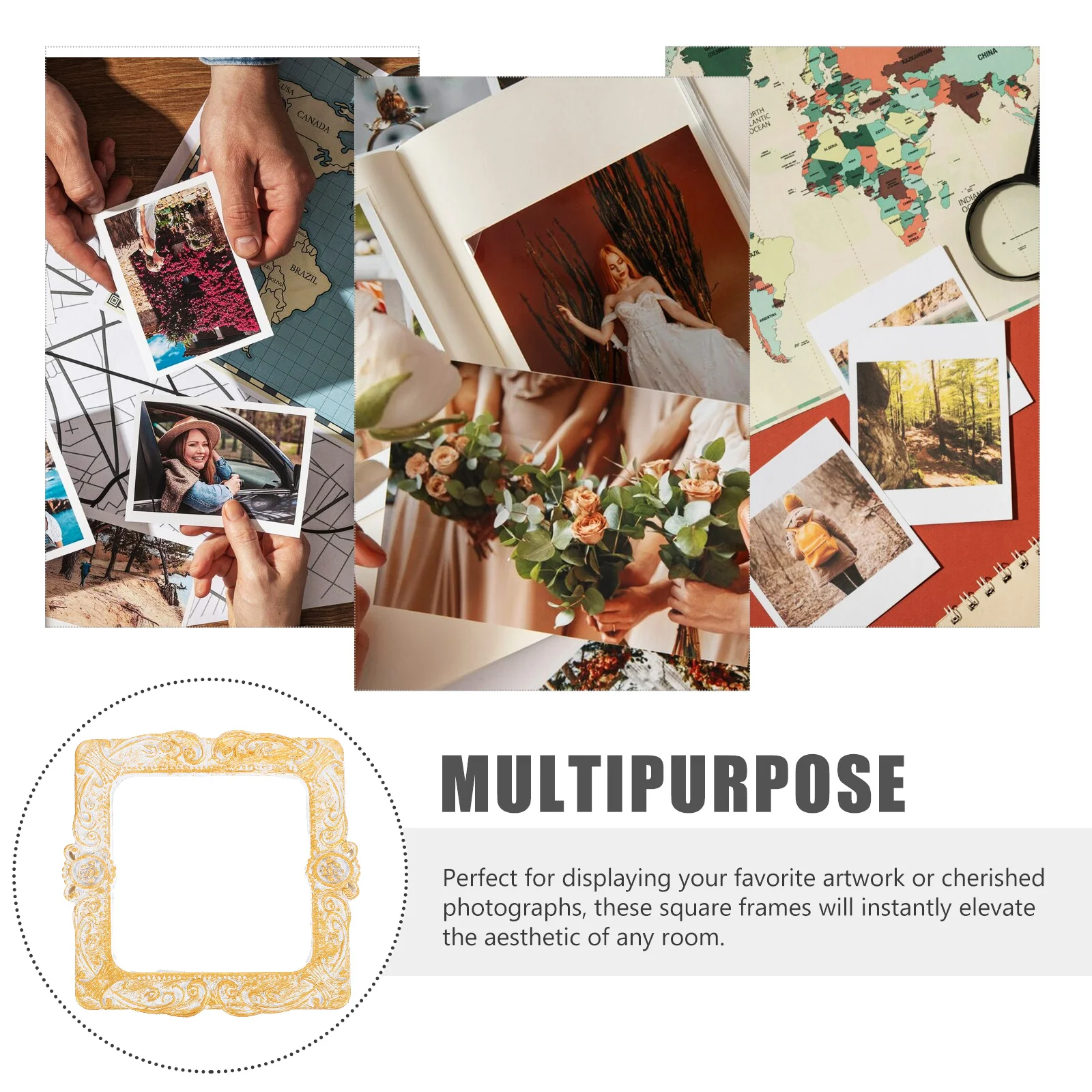 2pcs Vintage Picture Frames Retro Decorative Set For Family Photos Display Artwork Mini Photo Frame Ornament Small Golden Frame
2pcs Vintage Picture Frames Retro Decorative Set For Family Photos Display Artwork Mini Photo Frame Ornament Small Golden Frame