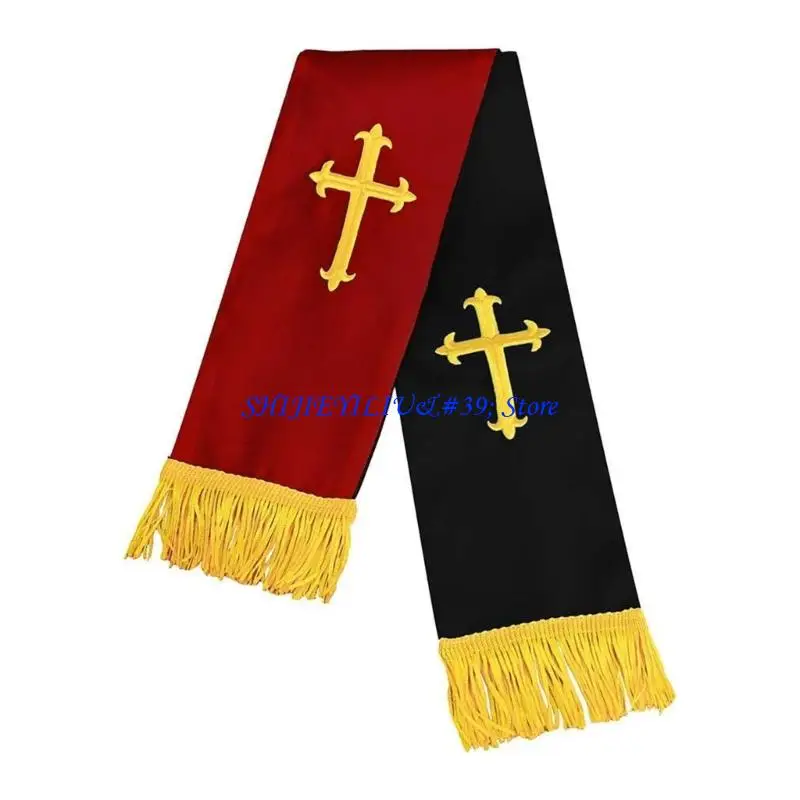 E21F Двусторонний палантин для священника унисекс со скрещенным узором Религиозная одежда Палантин для духовенства
E21F Двусторонний палантин для священника унисекс со скрещенным узором Религиозная одежда Палантин для духовенства