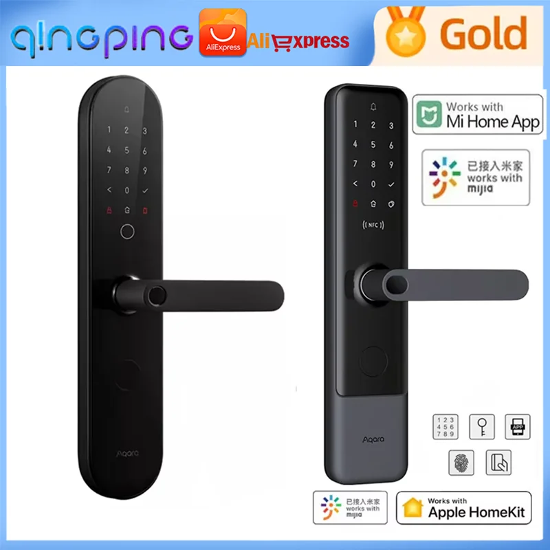 Aqara N100&N200 Smart Door Lock Bluetooth Digital Fingerprint Lock ,Password ,NFC Card,APP Remotely for Homekit & Mi Home APP
Aqara N100&N200 Smart Door Lock Bluetooth Digital Fingerprint Lock ,Password ,NFC Card,APP Remotely for Homekit & Mi Home APP
