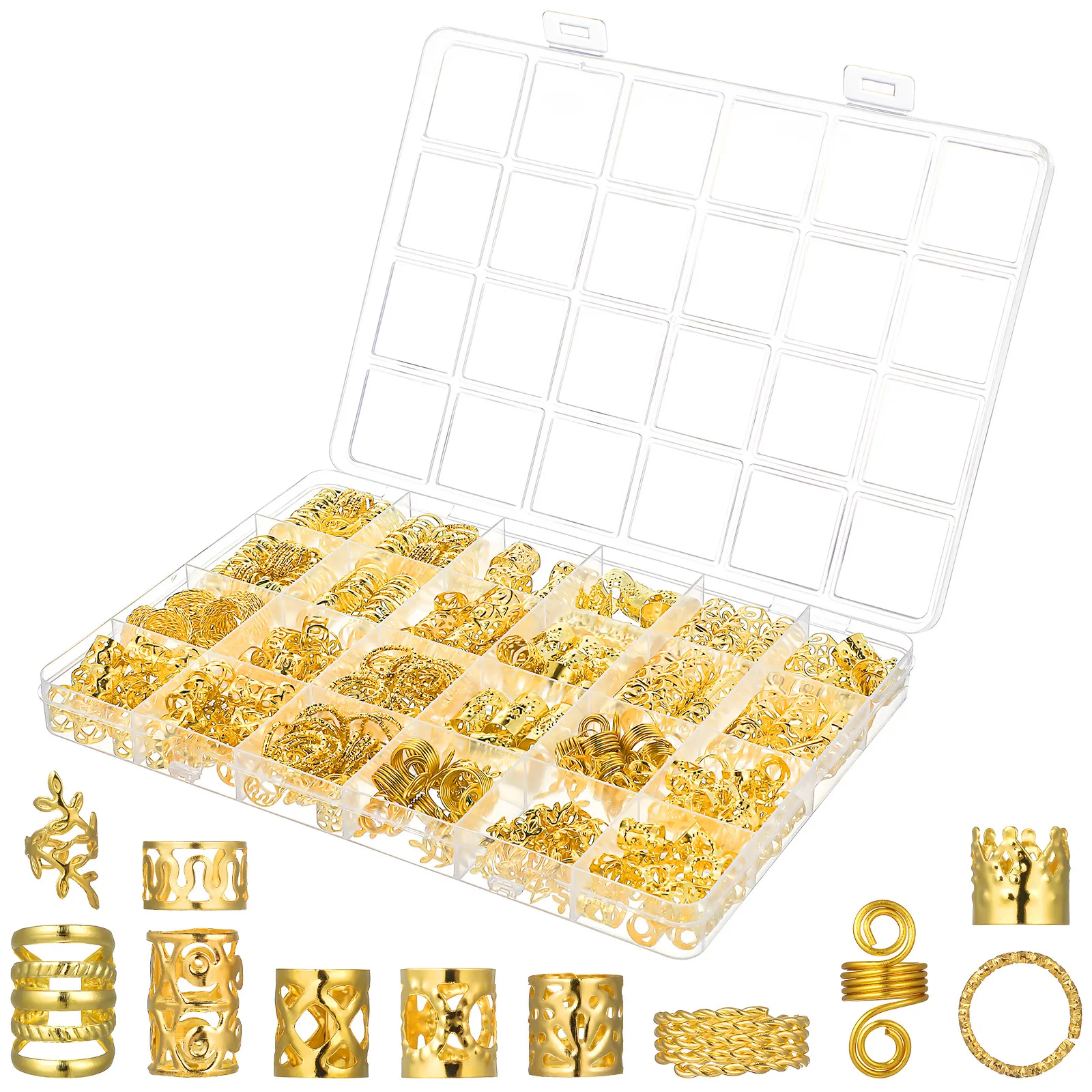 Braid Hair Accessories Metal Pendants Clips for Weave Decorative Jewelry Rings Beads Charms Braiding Hair Decorations Women 
Braid Hair Accessories Metal Pendants Clips for Weave Decorative Jewelry Rings Beads Charms Braiding Hair Decorations Women