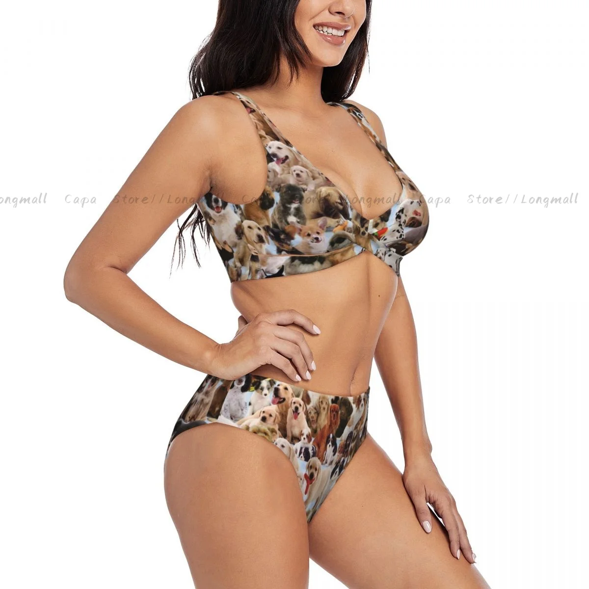 Summer Women V Neck Bikini Set Cute Dog World Swimwear Female 2 Piece Beach Swimsuit Bathing Suit
Summer Women V Neck Bikini Set Cute Dog World Swimwear Female 2 Piece Beach Swimsuit Bathing Suit