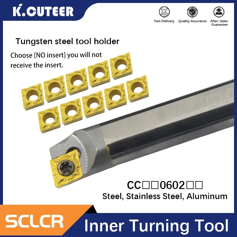 C04H-SCLCR03 C08K-SCLCR06 C12M-SCLCR06 Tungsten steel cutter bar Internal hole Turning Tool CCMT carbide blade lathe tool set
C04H-SCLCR03 C08K-SCLCR06 C12M-SCLCR06 Tungsten steel cutter bar Internal hole Turning Tool CCMT carbide blade lathe tool set
