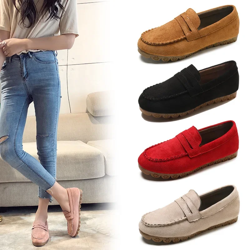 Women's Loafer Moccasins Woman Soft Bottom Non-slip Flat Shoes Female Loafers Autumn Spring Slip-on Sewing Ladies Lazy Shoes New
Women's Loafer Moccasins Woman Soft Bottom Non-slip Flat Shoes Female Loafers Autumn Spring Slip-on Sewing Ladies Lazy Shoes New