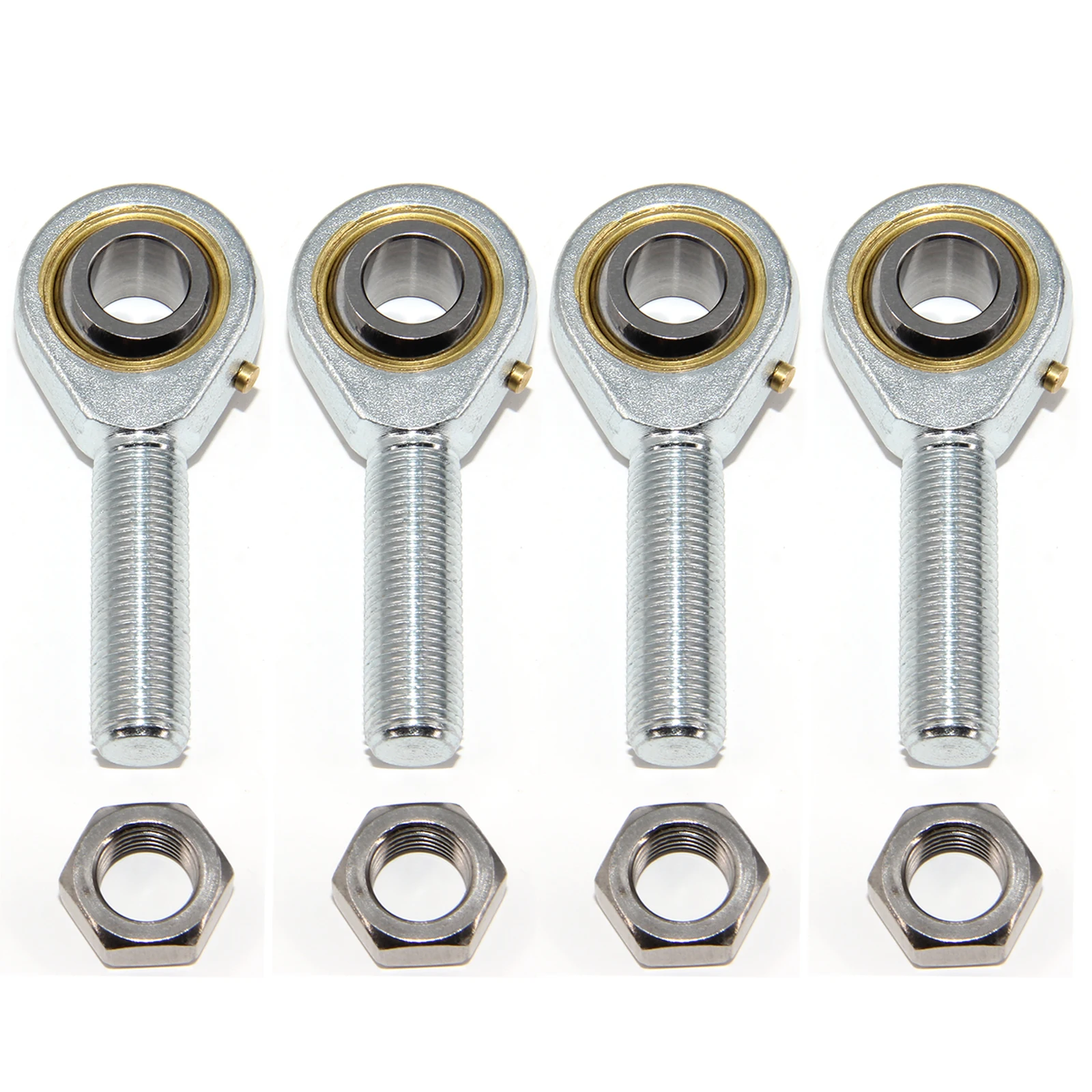 Befenybay 4pcs POSB8 Rod End Bearings 1/2-inch Bore Pre-Lubricated Bearings 1/2-20 Male Thread Right Hand with Jam Nuts
Befenybay 4pcs POSB8 Rod End Bearings 1/2-inch Bore Pre-Lubricated Bearings 1/2-20 Male Thread Right Hand with Jam Nuts