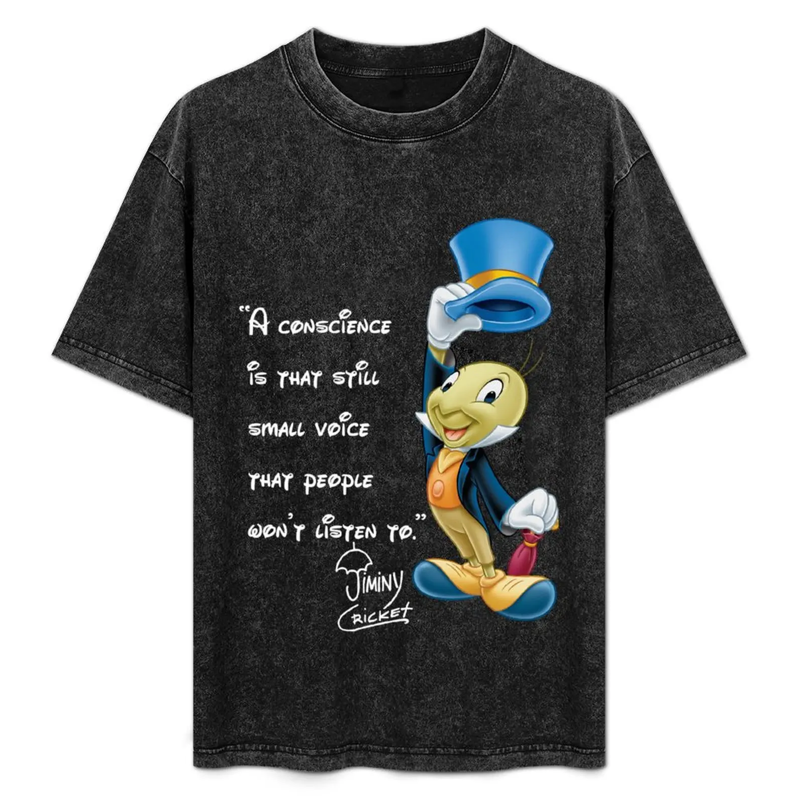 Jiminy Cricket - Conscience Quote T-Shirt Fashion Graphic Tee for Men
Jiminy Cricket - Conscience Quote T-Shirt Fashion Graphic Tee for Men