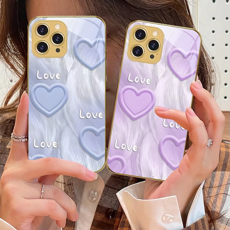 Gradient green heart For IPhone 16 16Pro Max 15 P ro 14 13 Plus 12 Mini 11Pro Max XS Max XR Golden tempered glass phone case
Gradient green heart For IPhone 16 16Pro Max 15 P ro 14 13 Plus 12 Mini 11Pro Max XS Max XR Golden tempered glass phone case