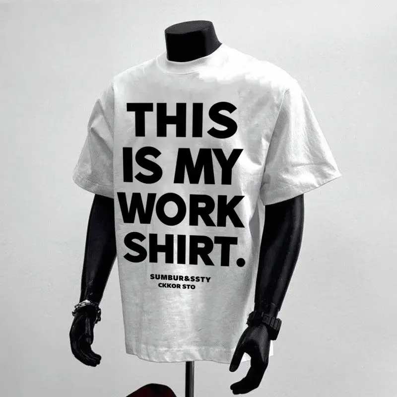 Американская тяжелая хлопковая пара с короткими рукавами, мужская и женская летняя модная брендовая футболка в стиле хип-хоп с буквенным принтом, свободный топ
Американская тяжелая хлопковая пара с короткими рукавами, мужская и женская летняя модная брендовая футболка в стиле хип-хоп с буквенным принтом, свободный топ