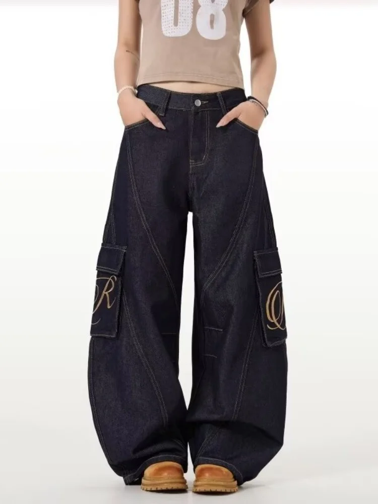 2024 Ropa Y2K стильные мешковатые новые джинсы-карго с вышивкой букв, брюки для женщин, одежда, широкие женские джинсовые брюки, Pantalon Femme
2024 Ropa Y2K стильные мешковатые новые джинсы-карго с вышивкой букв, брюки для женщин, одежда, широкие женские джинсовые брюки, Pantalon Femme