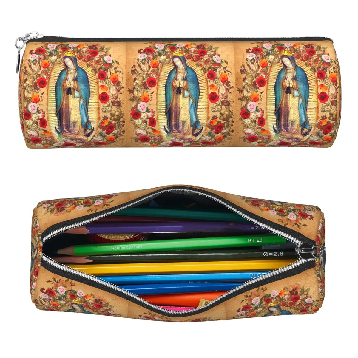 Our Lady Of Guadalupe Virgin Mary Catholic Mexic Pencil Cases Pencil Pouch Cylinder Pen Box Pencil Bag for Boys Girls Stationery
Our Lady Of Guadalupe Virgin Mary Catholic Mexic Pencil Cases Pencil Pouch Cylinder Pen Box Pencil Bag for Boys Girls Stationery