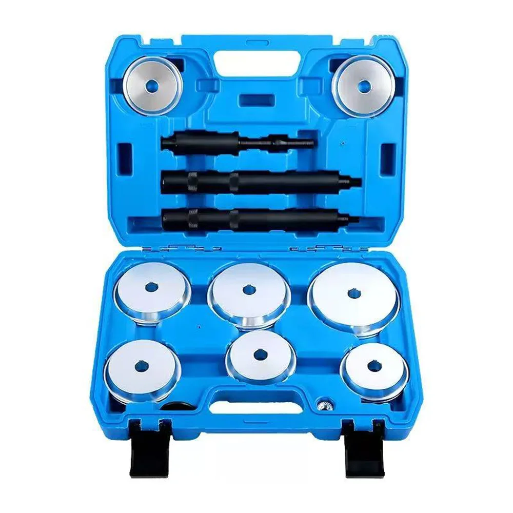 Heavy Duty Pinion Bearing Race Driver Set for Trucks 2-11/16" to 4-1/8" For use on 1/2 and 3/4 ton Ford, Dodge and GM pickups
Heavy Duty Pinion Bearing Race Driver Set for Trucks 2-11/16" to 4-1/8" For use on 1/2 and 3/4 ton Ford, Dodge and GM pickups