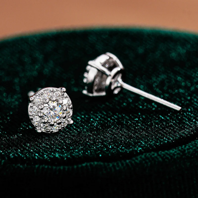 -Hop Hot Style S925 Sterling Silver Round Pack European and American Unisex Earrings-Border Exclusi
-Hop Hot Style S925 Sterling Silver Round Pack European and American Unisex Earrings-Border Exclusi